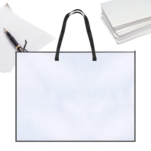 Kunsttasche – 48,3 x 63,5 cm Aufbewahrungstasche mit Griff und Reißverschluss, tragbarer, transparenter Organizer für Kunstwerke, Reisen, Camping, Foto, Sammelalbum, Poster, Künstlerbedarf Kunsttasche – 48,3 x 63,5 cm Aufbewahrungstasche mit Griff und Reißverschluss, tragbarer, transparenter Organizer für Kunstwerke, Reisen, Camping, Foto, Sammelalbum, Poster, Künstlerbedarf von Generisch