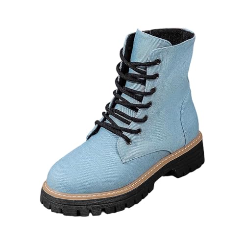 Kurz Stiefel Damen Stiefeletten Mit Blockabsatz Cowboy Reißverschluss Kurzstiefel Absatz Weitschaft Westernstiefel Elegant Schuhe Frauen Arbeitsschuhe Winterstiefel von Generisch