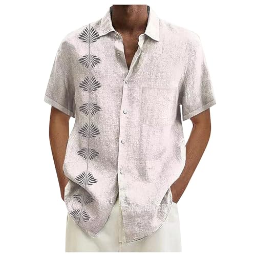 Kurzarmhemd Herren Sommer Freizeit Hawaii Hemd Blumen Palmen Sommerhemd Männer Button Hawaiihemd Beach Urlaub Freizeithemd Bedruckt Strandhemd Faltenfrei Lustig Hemden 1 Cent Artikel von Generisch