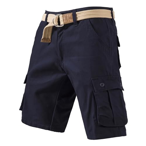 Kurze Arbeitshosen Herren mit Vielen Taschen Kurze Hosen Herren Freizeit Stylische Cargo Shorts Herren Sommer Kurze Hose Leichte Bermuda Shorts Herren Chino Kurze Wanderhose Sport Atmungsaktiv von Generisch