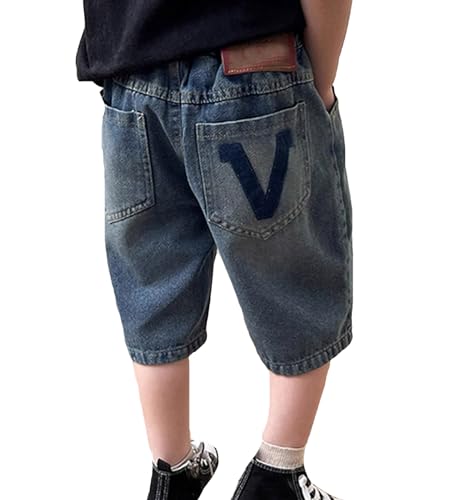 Kurze Baggy Jeans Jungen Cargo Shorts Kinder Jungs Weites Bein Denim Shorts Y2K Streetwear Pants Freizeithose Sommer Loose Fit Lässige Bermuda Jeanshose Kurze Baggy Jeans Jungen Cargo Shorts Kinder Jungs Weites Bein Denim Shorts Y2K Streetwear Pants Freizeithose Sommer Loose Fit Lässige Bermuda Jeanshose von Generisch