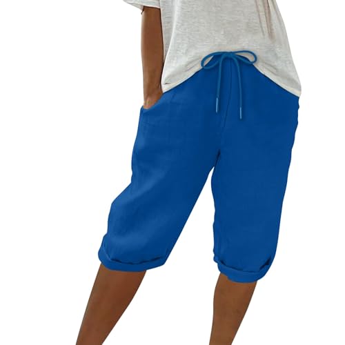 Generisch Kurze Hose Damen,Sommerhose,Bermuda Shorts Damen Leinenhose Hosen Leicht Und Luftig Leinenhose Locker Strandhose Mit Kordelzug Casual Pants Hohe Taille Freizeithose Generisch Kurze Hose Damen,Sommerhose,Bermuda Shorts Damen Leinenhose Hosen Leicht Und Luftig Leinenhose Locker Strandhose Mit Kordelzug Casual Pants Hohe Taille Freizeithose von Generisch