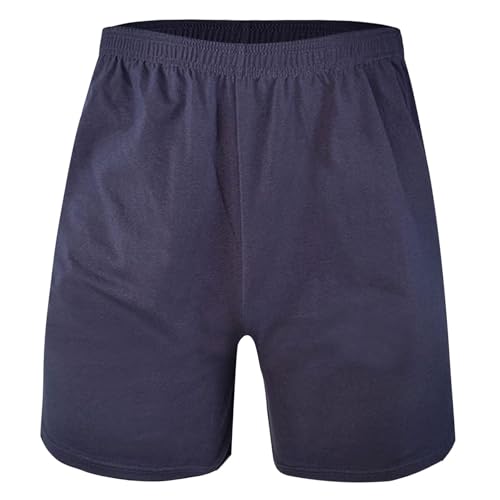 Kurze Hosen Herren Baumwoll Boxershorts Schlafanzughose Herren Kurz Pyjamahose Freizeithose Loungehose Sommer PyjamShorts Weiche und Atmungsaktive Geschenk FüR Papa von Generisch