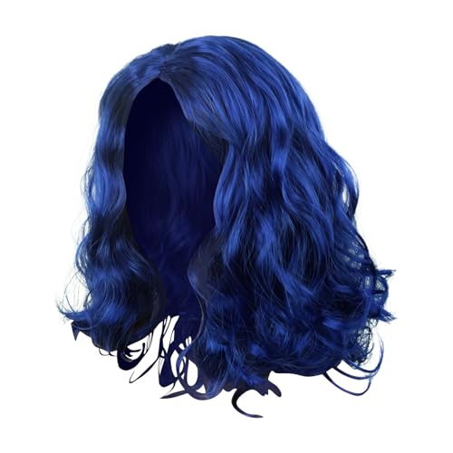 Kurze wellige Perücke - schulterlange wellige, lockere Perücke | Synthetische Halloween -Cosplay -Perücken für Mädchen | Fringe natürliche synthetische hitzebeständige Haarperücken für die tägliche von Generisch