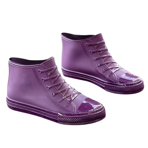 Kurzschaft Gummistiefel Damen Erwachsene Moderne Wasserschuhe Halbstiefel Garten rutschfest Schuhe Küche Regenstiefel Gummi Studenten Gummischuhe Stiefeletten Für Regenzeit von Generisch