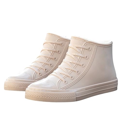 Kurzschaft Gummistiefel Damen Erwachsene Moderne Wasserschuhe Halbstiefel Garten rutschfest Schuhe Küche Regenstiefel Gummi Studenten Gummischuhe Stiefeletten Für Regenzeit von Generisch