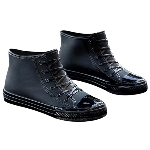 Kurzschaft Gummistiefel Damen Erwachsene Moderne Wasserschuhe Halbstiefel Garten rutschfest Schuhe Küche Regenstiefel Gummi Studenten Gummischuhe Stiefeletten Für Regenzeit von Generisch