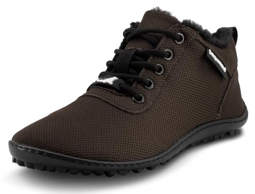 L E G U A N 0 - GALAXO - warm gefütterter Damen und Herren Unisex Winter Barfußschuh/Winterschuh/Outdoorschuh (Brown, EU Schuhgrößensystem, Erwachsene, Numerisch, M, 42) von Generisch