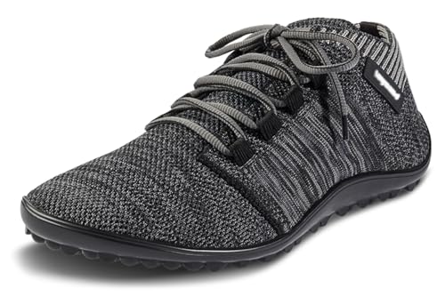 L E G U A N O - Beat - Barfußschuhe/Sneaker für Damen und Herren Unisex (anthrazit, EU Schuhgrößensystem, Erwachsene, Numerisch, M, 39) von Generisch