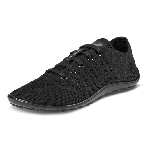 L E G U A N O - GO: - minimalistischer Barfußschuh/Sneaker für Damen und Herren (Black, EU Schuhgrößensystem, Erwachsene, Numerisch, M, 49) von Generisch