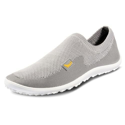 L E G U A N O - Score - Barfußschuhe/Slipper für Herren und Damen Unisex (Grey, EU Schuhgrößensystem, Erwachsene, Numerisch, M, 40) von Generisch