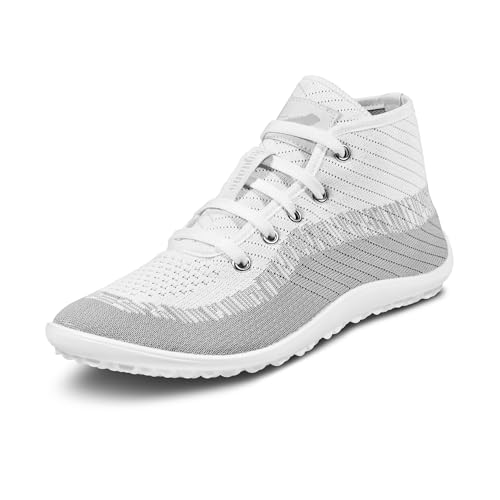 L E G U A N O - Stream - Damen und Herren Unisex Barfußschuh/Sneaker (Weiß, EU Schuhgrößensystem, Erwachsene, Numerisch, M, 41) von Generisch