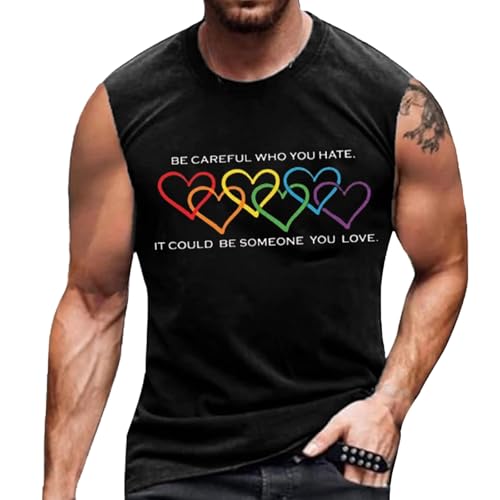 LGBTQ Tank Top Herren Regenbogen Pride Trägershirt Pride Month Muskelshirts Gay Love LGBTQ Vest Ärmellose T-Shirts Love Pride Unterhemden U-Ausschnitt Unterhemden Rainbow Oberteile LGBTQ Tank Top Herren Regenbogen Pride Trägershirt Pride Month Muskelshirts Gay Love LGBTQ Vest Ärmellose T-Shirts Love Pride Unterhemden U-Ausschnitt Unterhemden Rainbow Oberteile von Generisch