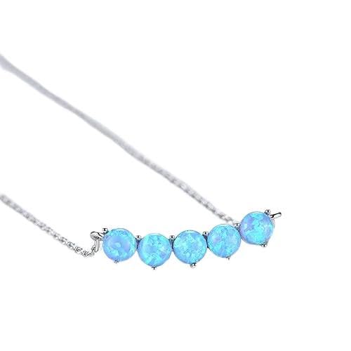 LGYGMD Damen-Halskette mit 18 Karat plattiertem rundem Anhänger für Frauen, Hochzeit, eleganter dreifarbiger Schmuck, hergestellt in China, A, A von Generisch