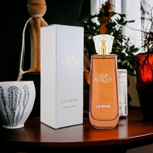 La Rive Fleur Antique Eau de Parfum 90ml | Klassisch-eleganter Damenduft mit Rose, Jasmin & pudrigen Noten | Langanhaltendes Damenparfum im Vintage-Stil | EDP Spray von Generisch