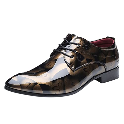 Lackschuhe Herren, Anzugschuhe Herren Schwarz Mit Schnürsenkel Geschäftsschuhe Business Und Partys Formale Schuhe Leichte Bequeme Abendschuhe Elegante Kleid-Schuhe Spitze Fashion Lederschuhe Lackschuhe Herren, Anzugschuhe Herren Schwarz Mit Schnürsenkel Geschäftsschuhe Business Und Partys Formale Schuhe Leichte Bequeme Abendschuhe Elegante Kleid-Schuhe Spitze Fashion Lederschuhe von Generisch