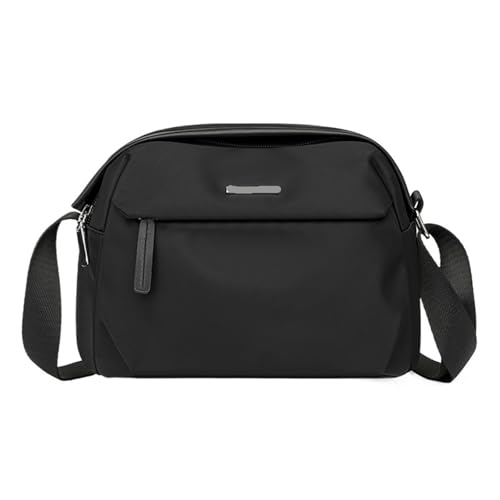 Lässige Damen Crossbody Tasche Große Kapazität Damen Schultertasche Handtasche für Frauen, Schwarz, 24cmX11cmX17cm von Generisch
