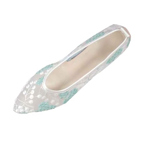 Lässige Damen-Slipper atmungsaktiv bequem für den Alltag ideal für Jeans Shorts Hosen leicht perfekt für Frühling Sommer sowie (Green, 37) von Generisch