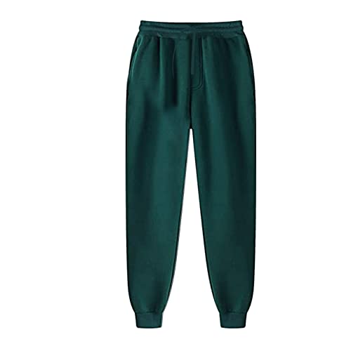 Lässige Herren-Jogginghose mit Cinch-Hose, trendig, Winter, Herbst, aktiv, mit Taschen, Jogger, entspannte Passform, solide, Yoga, 2025, Workout, weiche Lounge-Hose, sportlich, bequem, Laufen von Generisch