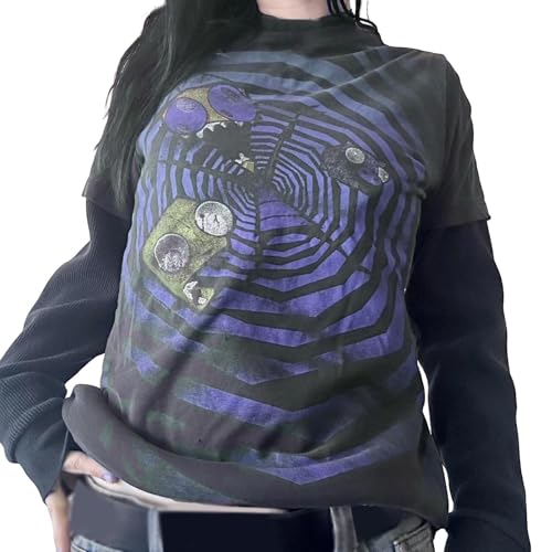 Lässige Oberteile in Übergröße für den Alltag. Lockere Passform, bequemes Design, perfekt zu Jeans für Frühling, Sommer Schmuck Damen Silber 925 Ohrringe (Light Purple, S) von Generisch