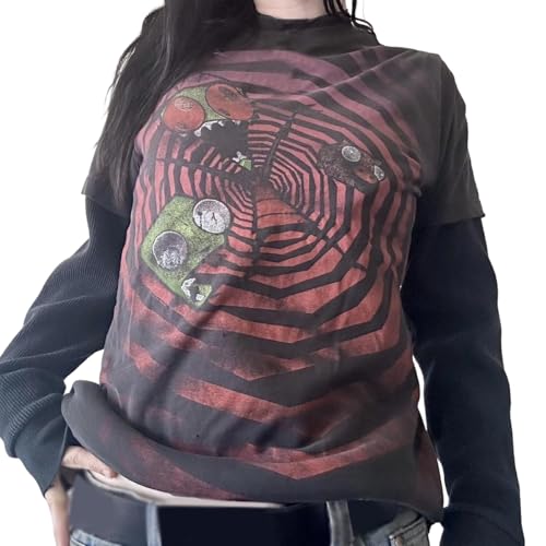 Lässige Oberteile in Übergröße für den Alltag. Lockere Passform, bequemes Design, perfekt zu Jeans für Frühling, Sommer Schmuck Damen Silber 925 Ohrringe (Orange, XL) von Generisch