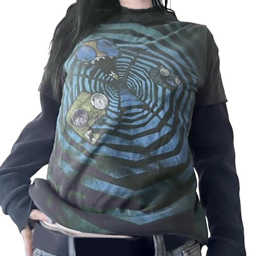 Lässige Oberteile in Übergröße für den Alltag. Lockere Passform, bequemes Design, perfekt zu Jeans für Frühling, Sommer Schmuck Damen Silber 925 Ohrringe (Sky Blue, S) von Generisch