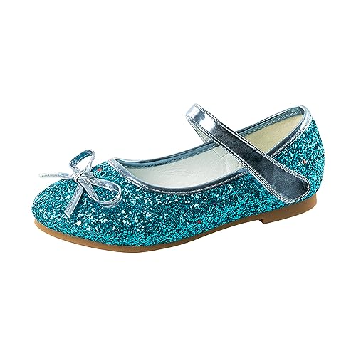 Lässige Seite hohle Schnalle Flach High Heel Römische Schuhe Damen Sommer Sandalen Mode Damen Sandalen Sparkly Ballett Hausschuhe Mädchen, blau, 2.5 UK 3X-Narrow von Generisch