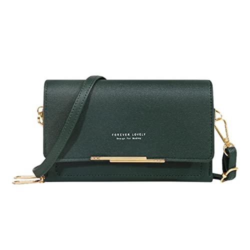Lässige Umhängetasche für Damen, verstellbarer Riemen, Schultertasche mit Sichtfenster für Handy, Laptop, Messenger und Schultertaschen, B, Einheitsgröße von Generisch