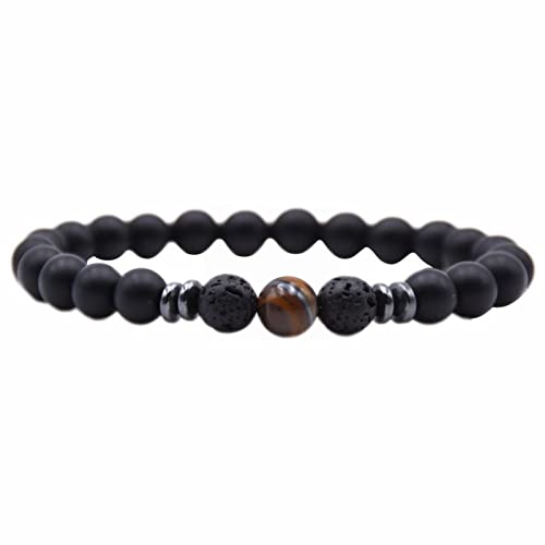 Läufer-Armbanduhr für Damen, Schmuck, Naturstein, nationales Handperlen-Armband, Mädchen, Srpe03, Einheitsgröße, Naturstein, Kein edelstein von Generisch