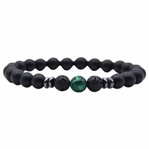 Läufer-Armbanduhr für Damen, Schmuck, Naturstein, nationales Handperlen-Armband, Mädchen, Srpe03, Einheitsgröße, Naturstein, Kein edelstein von Generisch