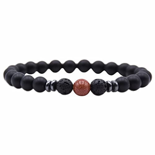 Läufer-Armbanduhr für Damen, Schmuck, Naturstein, nationales Handperlen-Armband, Mädchen, Srpe03, Einheitsgröße, Naturstein, Kein edelstein von Generisch