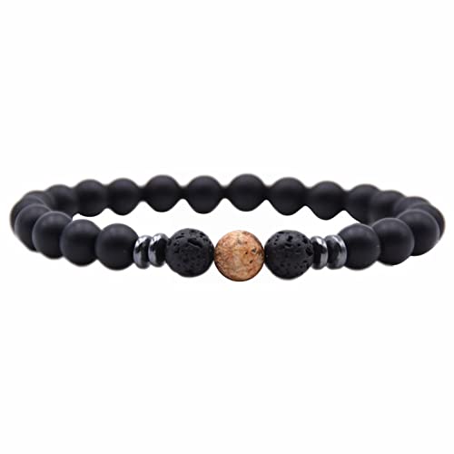 Läufer-Armbanduhr für Damen, Schmuck, Naturstein, nationales Handperlen-Armband, Mädchen, Srpe03, Einheitsgröße, Naturstein, Kein edelstein von Generisch