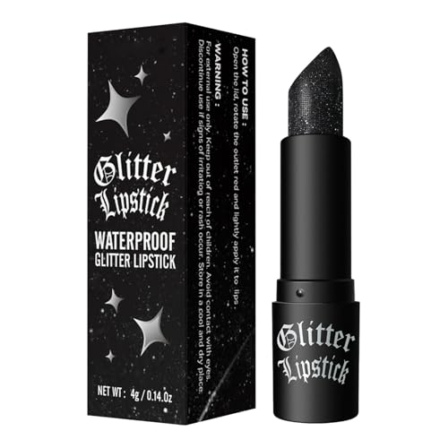 Langanhaltender Glitter-Lippenstift | Matte Lip Balm Wasserdicht mit schimmerndem Schimmer | Ungemachter Lip Gloss Beweis für Frauen | Halloween Cosplay Party Geschenk von Generisch