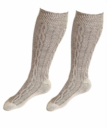 Lange Herren Trachtensocken, Kniebund Socken, Strümpfe für Ihre Lederhose, Trachtensocken Trachtenstrümpfe Trachten-Kniestrümpfe knielang Wiesn/Oktoberfest (38) von Generisch