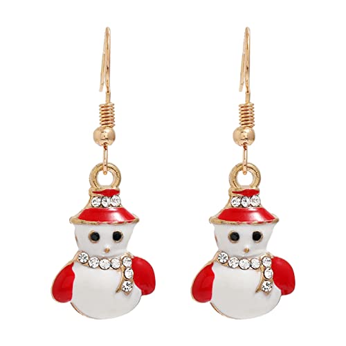 Lange Ohrringe Hängend Ohrringe Weihnachten kreative Urlaub Party Schmuck Creolen Frauen Baumelnde (M, One Size) von Generisch