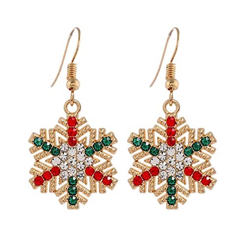 Lange Ohrringe Hängend Ohrringe Weihnachten kreative Urlaub Party Schmuck Creolen Frauen Baumelnde (Q, One Size) von Generisch