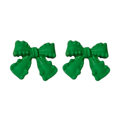 Lange Ohrringe Perlen Small Simple And Cute Bow Earrings: Charming Accessories That Of Sweetness And To Your Look Ohrringe Silber 925 Kinder (Green, One Size) von Generisch