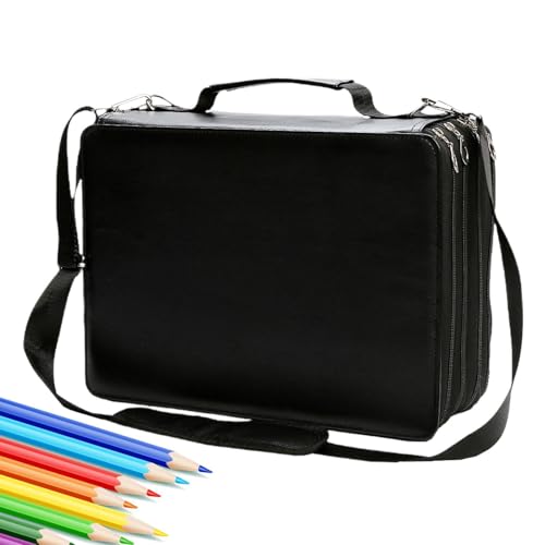 Large Capacity Marker Organizer Case, Multi-Compartment Pencil and Marker Storage Box, Versatile Hobby Art Craft Organizer, School Supply and Makeup Brush Storage Container, Gel Pen Holder for Home von Generisch