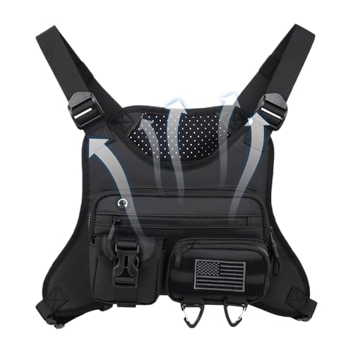 Lauf Brustgurt Für Männer | Lauf Weste Schlanke Brusttasche,Handyhalter Outdoor Zubehörtasche Für Reisen Radfahren Wandern Camping Lauf Brustgurt Für Männer | Lauf Weste Schlanke Brusttasche,Handyhalter Outdoor Zubehörtasche Für Reisen Radfahren Wandern Camping von Generisch