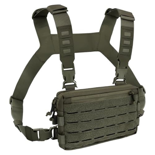 Laufgurt Brusttasche Für Männer | Multifunktional Verstellbarer Brusttragegurt,Für Sport Radfahren Wandern Arbeit Camping von Generisch