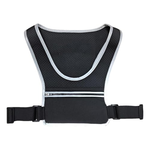 Laufrucksack für Handy – leichte, verstellbare reflektierende Joggingweste, wasserabweisend, Laufweste für Herren und Damen, Brust-Handyhalterung für Radfahren, Klettern, Wandern von Generisch