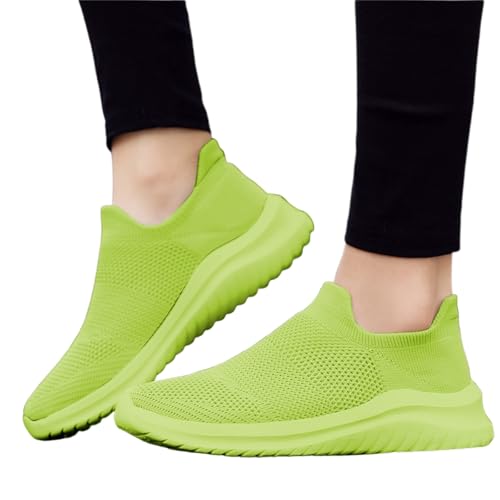Laufschuhe Damen Arbeitsschuhe Sommerschuhe Sportschuhe Flache Schuhe Für Bequem Freizeitschuhe Slip In Slipper Halbschuhe Sommer Frühling Leichte Elegant on Turnschuhe Stoffschuhe 40 von Generisch