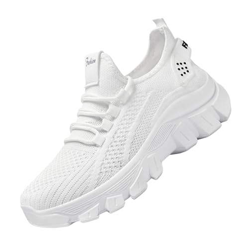 Laufschuhe Damen Breite Füße Turnschuhe Leichtgewichts Atmungsaktiv Straßenlaufschuhe rutschfest Trekkingschuhe Outdoor Workout Sneaker Chunky Vermascht Freizeitschuhe Bequeme Elevate Shoes von Generisch