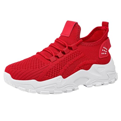 Laufschuhe Damen Sneaker Mesh Sportschuhe rutschfest Turnschuhe Outdoorschuhe Leicht Fitnessschuhe Bequem Walkingschuhe Schnürhalbschuhe Atmungsaktive Trekkingschuhe Wanderschuhe Tennisschuhe von Generisch
