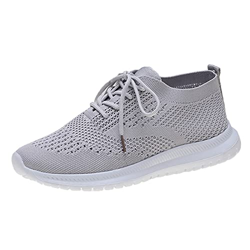 Laufschuhe Damen Turnschuhe Atmungsaktiv Turnschuhe Schnürer Sportschuhe Leichte Gym Fitness Running Shoes Bequeme Laufschuhe Freizeitschuhe Walkingschuhe von Generisch