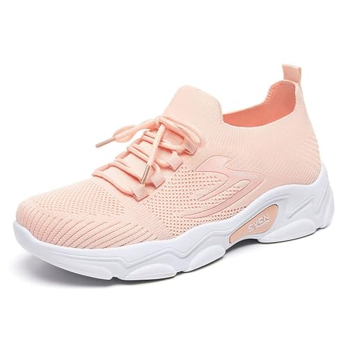 Laufschuhe Damen Turnschuhe Sneaker Damen Leicht Mesh-Obermaterial Arch Support Walkingschuhe Atmungsaktive Bequeme Wanderschuhe Sneaker Joggingschuhe Damensneaker 07-Orange 37.5 Laufschuhe Damen Turnschuhe Sneaker Damen Leicht Mesh-Obermaterial Arch Support Walkingschuhe Atmungsaktive Bequeme Wanderschuhe Sneaker Joggingschuhe Damensneaker 07-Orange 37.5 von Generisch