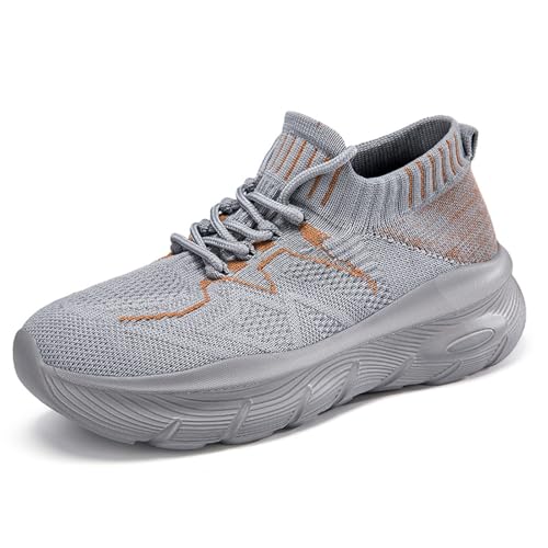 Laufschuhe Damen Turnschuhe Sneaker Leicht Sportschuhe Flach Turnschuhe Walkingschuhe Bequeme Laufschuhe Schlupfschuhe Walkingschuhe Straßenlaufschuhe von Generisch