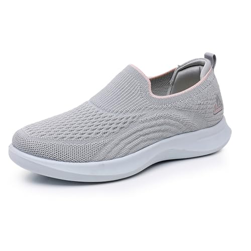 Laufschuhe Damen Turnschuhe Sneaker Sportschuhe Leichtgewichts Atmungsaktiv Turnschuhe Bequeme Laufschuhe Schlupfschuhe Walkingschuhe Wanderhalbschuhe von Generisch