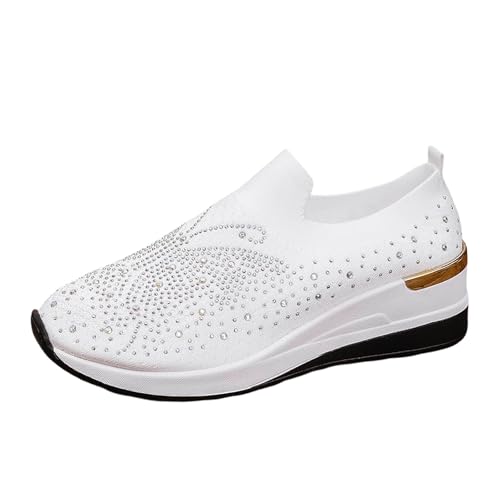 Laufschuhe Damen Turnschuhe Sportschuhe Leichtgewichts Atmungsaktiv Turnschuhe Bequeme Walking Schuhe Breite Füße Laufschuhe Walkingschuhe Wanderhalbschuhe von Generisch