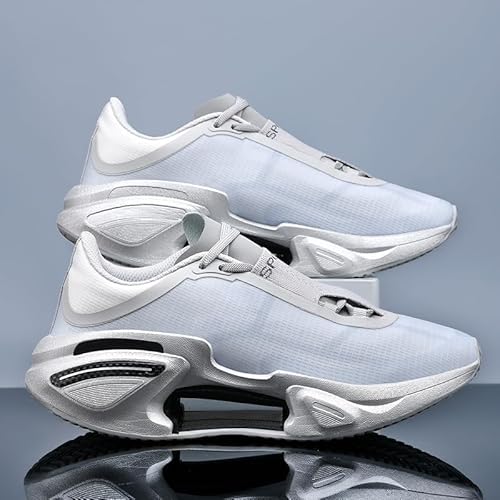 Laufschuhe Herren Damen Turnschuhe Sportschuhe Mit 6 Farben 35-45 (Silber4,45) von Generisch